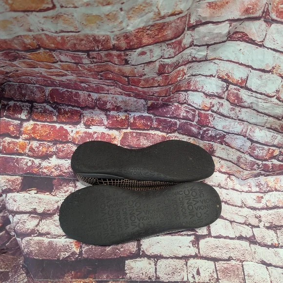 Vionic Alda Womens 7 Brown Leather Snake Croc Chain Orthaheel Loafers - Picture 6 of 7